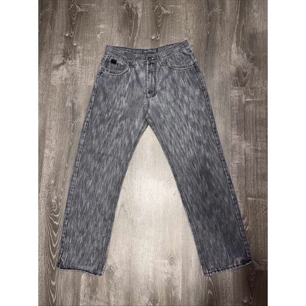 VTG Southpole Jeans Men's 34x31 Skater Y2K Faded Gray Streaked Streetwear Loose